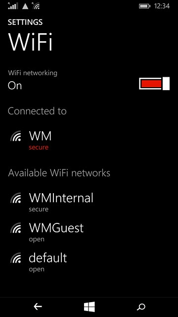 Press the home icon to return to the home screen.