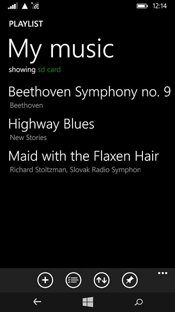 Press the return icon twice.