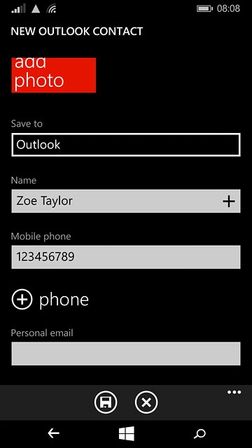 Press the field below 
