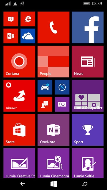 Press the HERE Drive+ icon.
