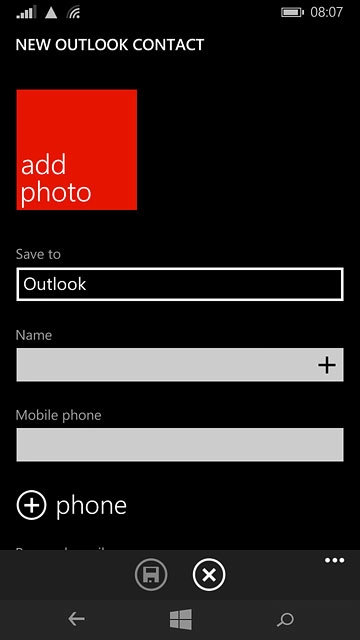 Press the field below 