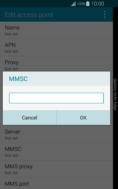 Key in http://pxt.vodafone.net.au/pxtsend and press OK.