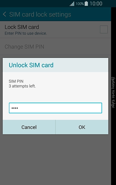 Key in your PIN and press OK.