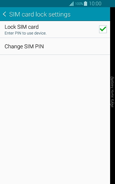 Press Lock SIM card to turn the function on or off.