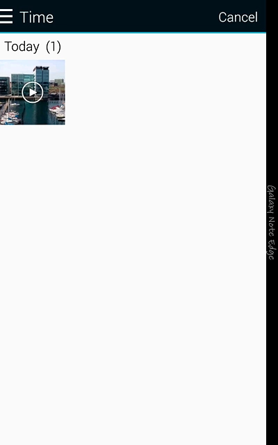 Press the required video clip.