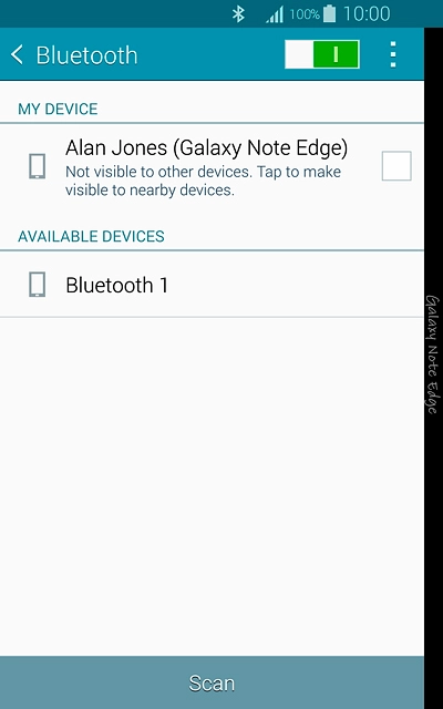 Make sure the other device is turned on and is ready to connect via Bluetooth.Your phone now searches for devices and after a moment, a list of Bluetooth devices within range is displayed.Press the required Bluetooth device.Follow the instructions on the display to pair the Bluetooth device with your phone.The new device is displayed on the list of paired devices.