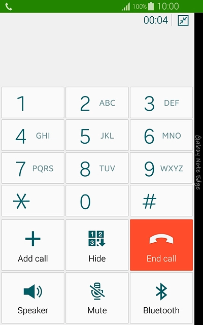 Press End call to end the call.