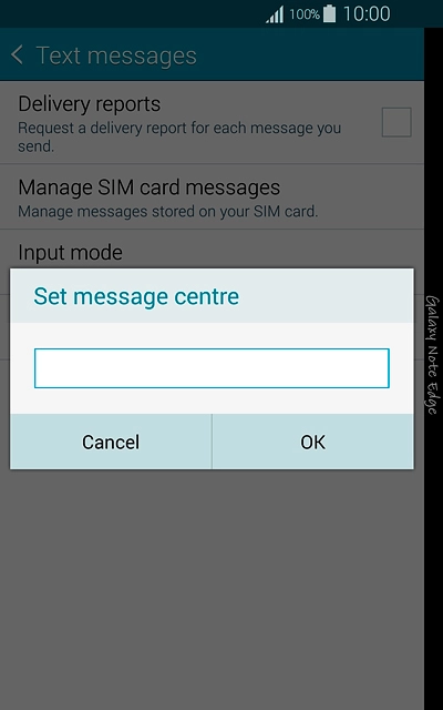 Key in +61415011501 and press OK.