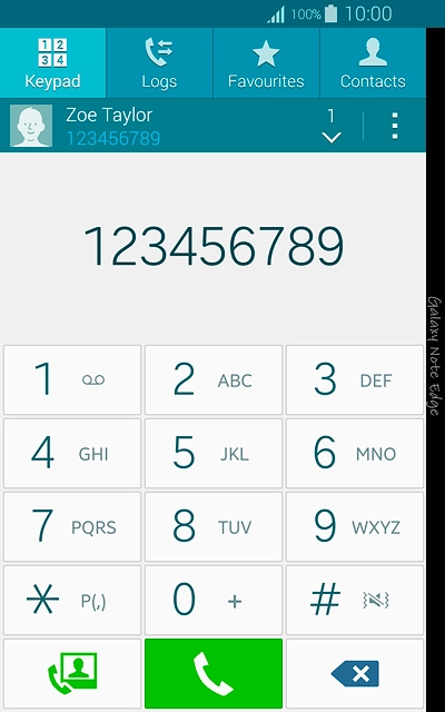 Key in the required number and press the call icon.