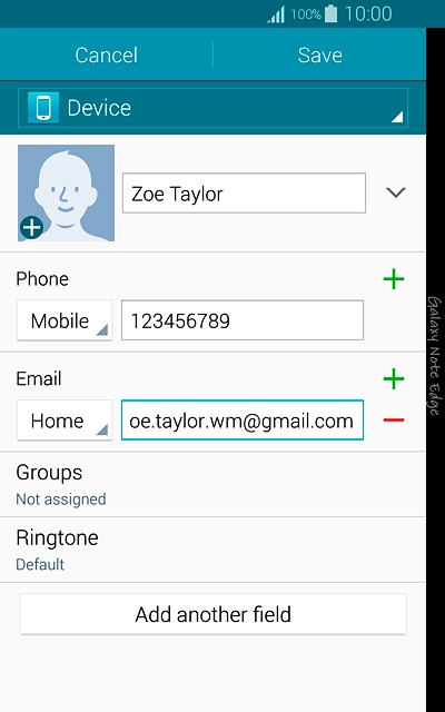 Press the drop down list next to the email address.