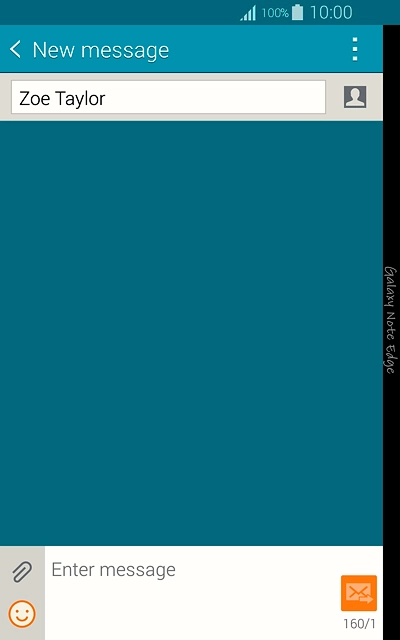 Press Enter message.Write the text for your picture message.