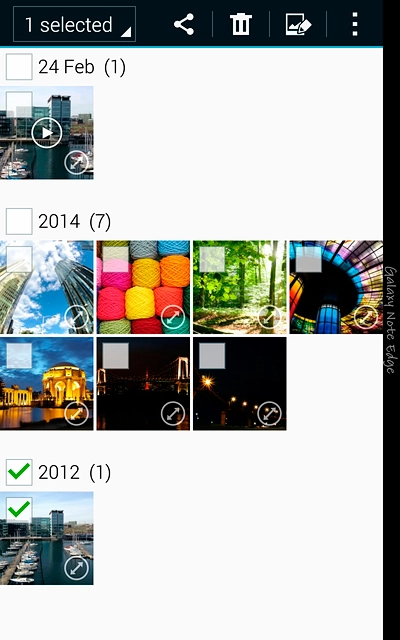 Press the share icon.