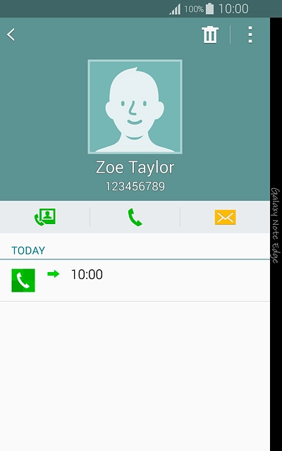 Press the call icon.