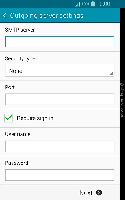 Press the field below 