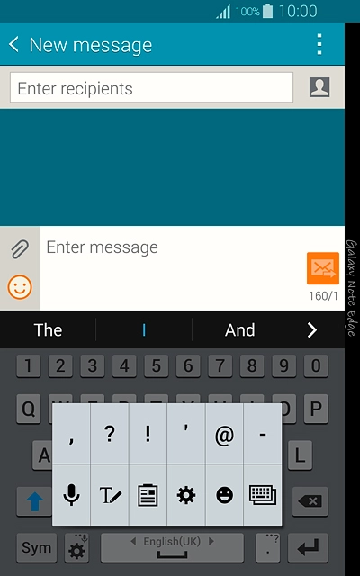 Press the settings icon.