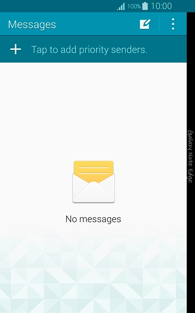 Press the menu icon.