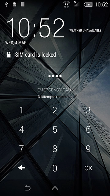 Key in your PIN and press OK.If your phone rejects the SIM:Contact your distributor or service provider where you bought your phone.