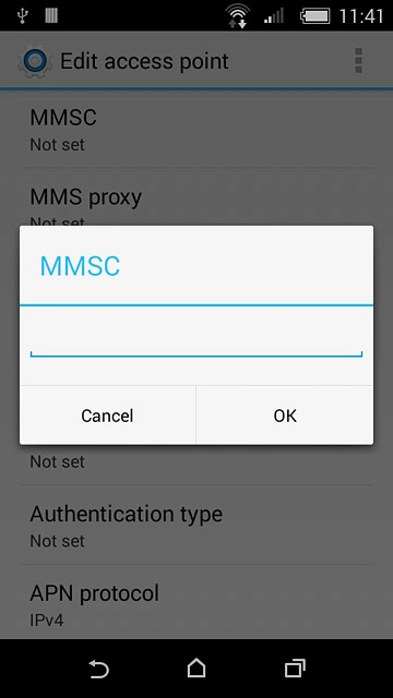 Key in http://pxt.vodafone.net.au/pxtsend and press OK.