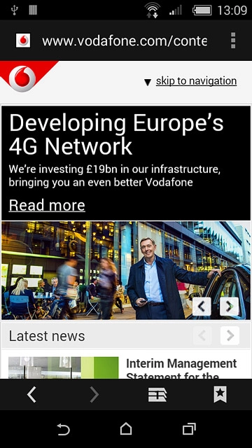 Press the address bar.