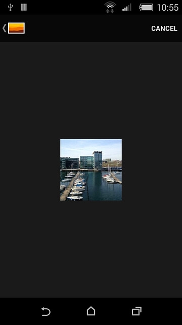 Go to the required folder.Press the required picture.