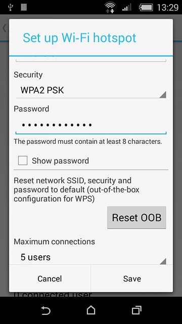 Press the field below 
