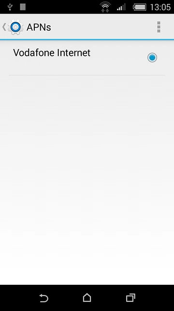 Press the field next to the data connection to fill in the field.