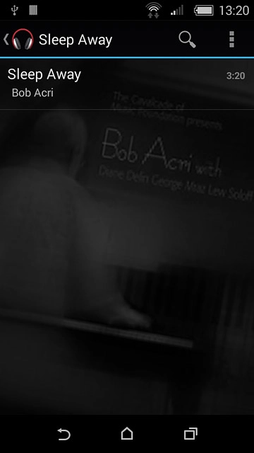 Press the required audio file.