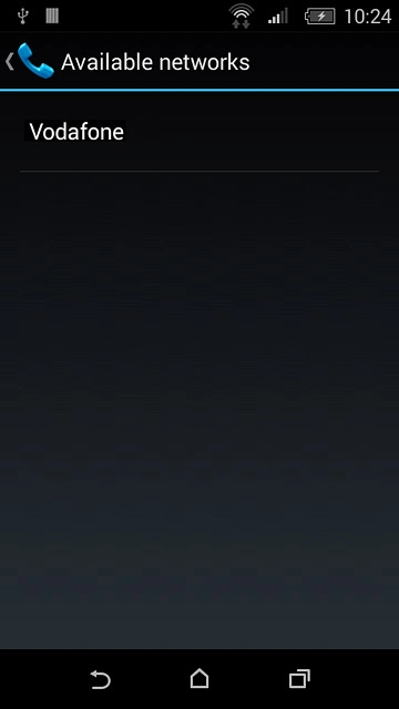 Press the required network.Your display will tell you if you have access to the network you've chosen.