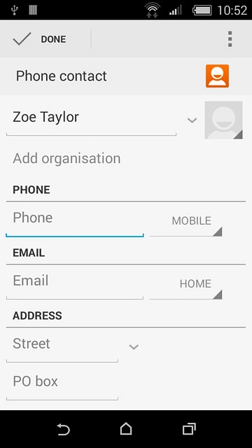 Press Phone and key in the required phone number.