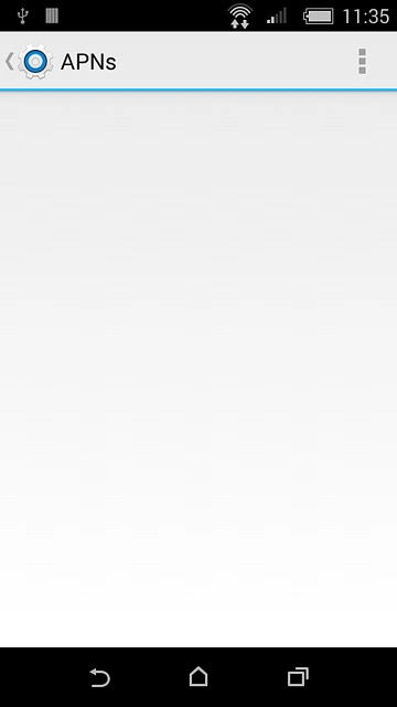 Press the menu icon.