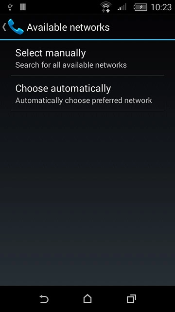Press Select manually.