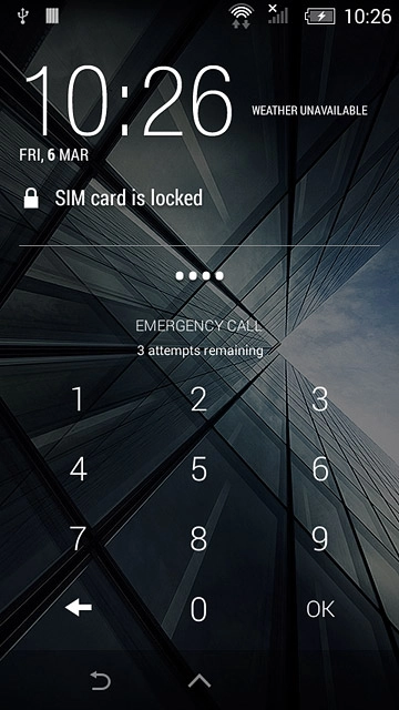 If you turn off flight mode:Key in your PIN and press OK.
