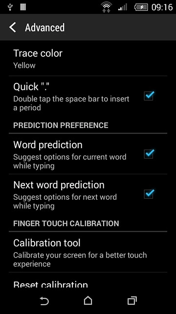 Press Word prediction until the function is turned on.