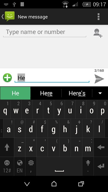 Press arrow down to see more words.