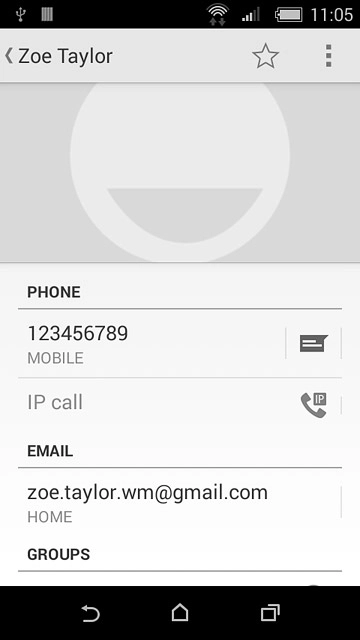 Press the home icon to return to the home screen.
