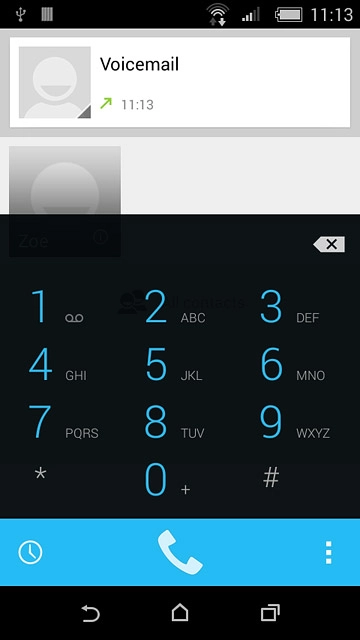 Press the home icon to return to the home screen.