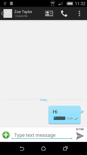 Press the home icon to return to the home screen.