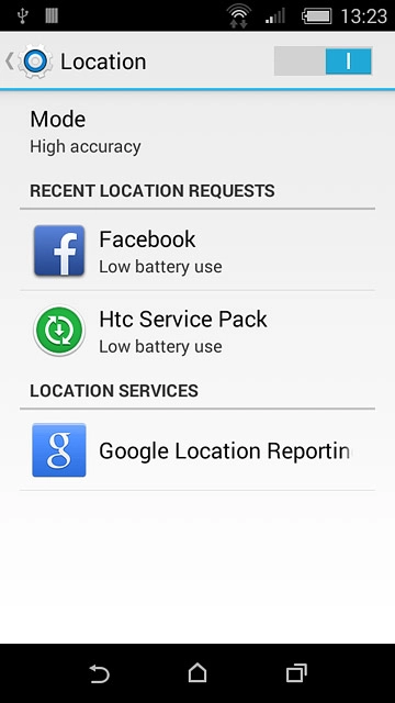 Press the home icon to return to the home screen.