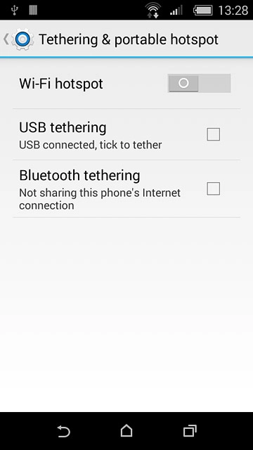 Press Wi-Fi hotspot.