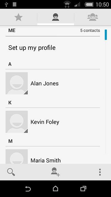 Press the second tab.