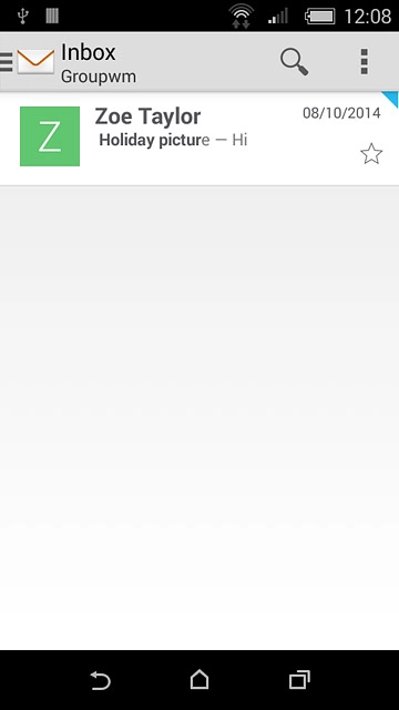 Press the menu icon.