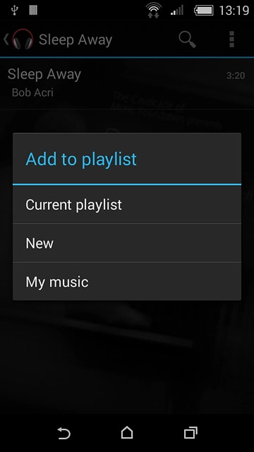 Press the required playlist.