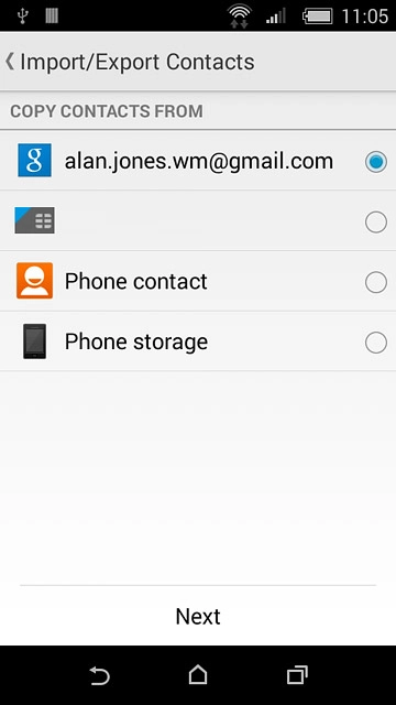 Press ‹the name of your SIM›.