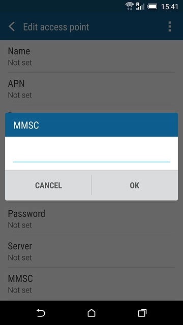 Key in http://pxt.vodafone.net.au/pxtsend and press OK.