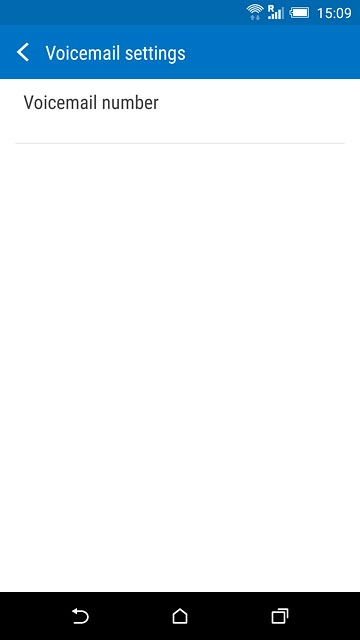 Press Voicemail number.