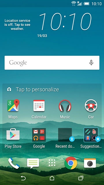 Press the browser icon.