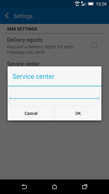 Key in +61415011501 and press OK.