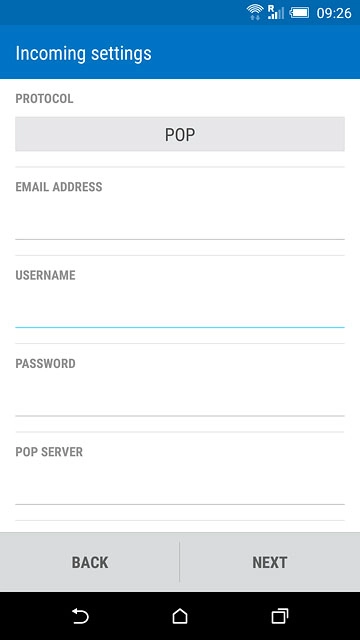Press the field below 