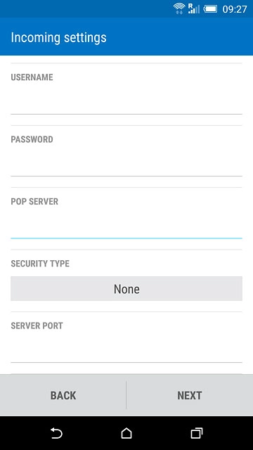 Press the field below 