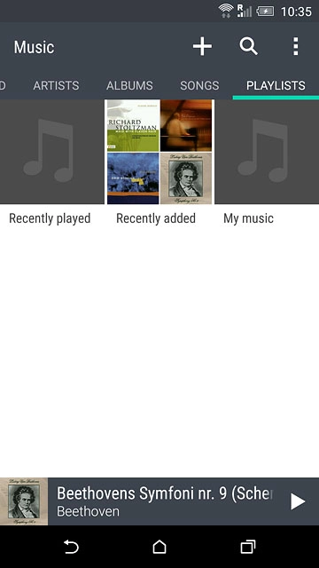 Press the required playlist.